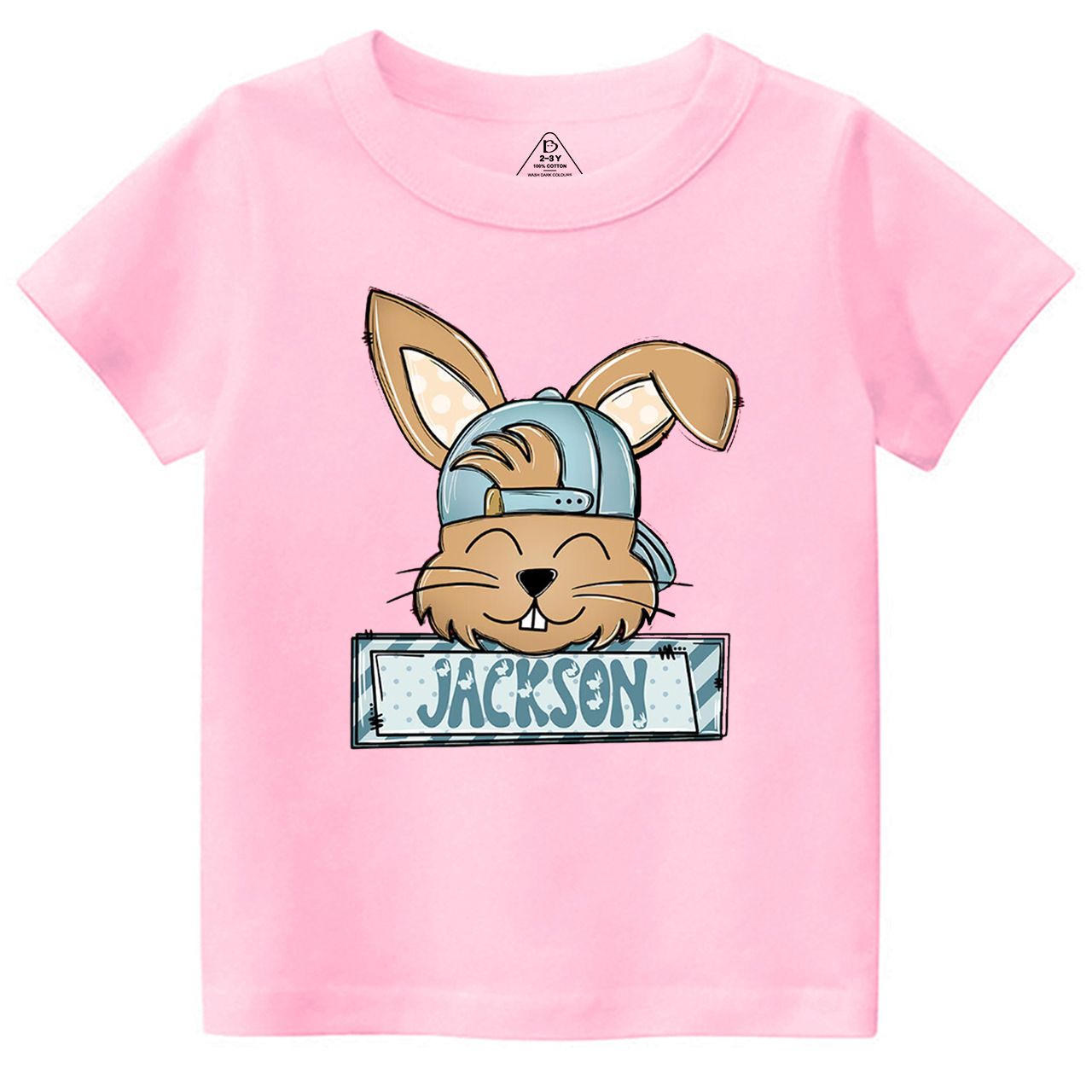 Personalized Bunny Boy’s Name Toddler&Kid's Tees Beepumpkin