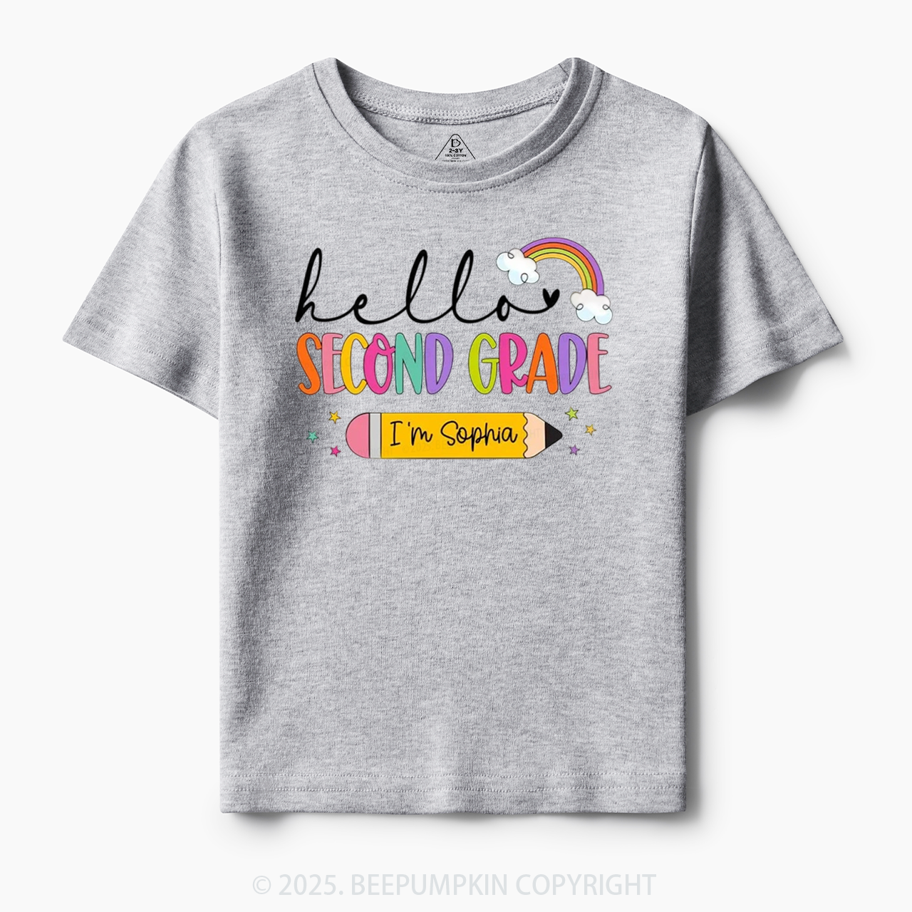 Personalized Hello Back To School Toddler&Kid's Tees Beepumpkin