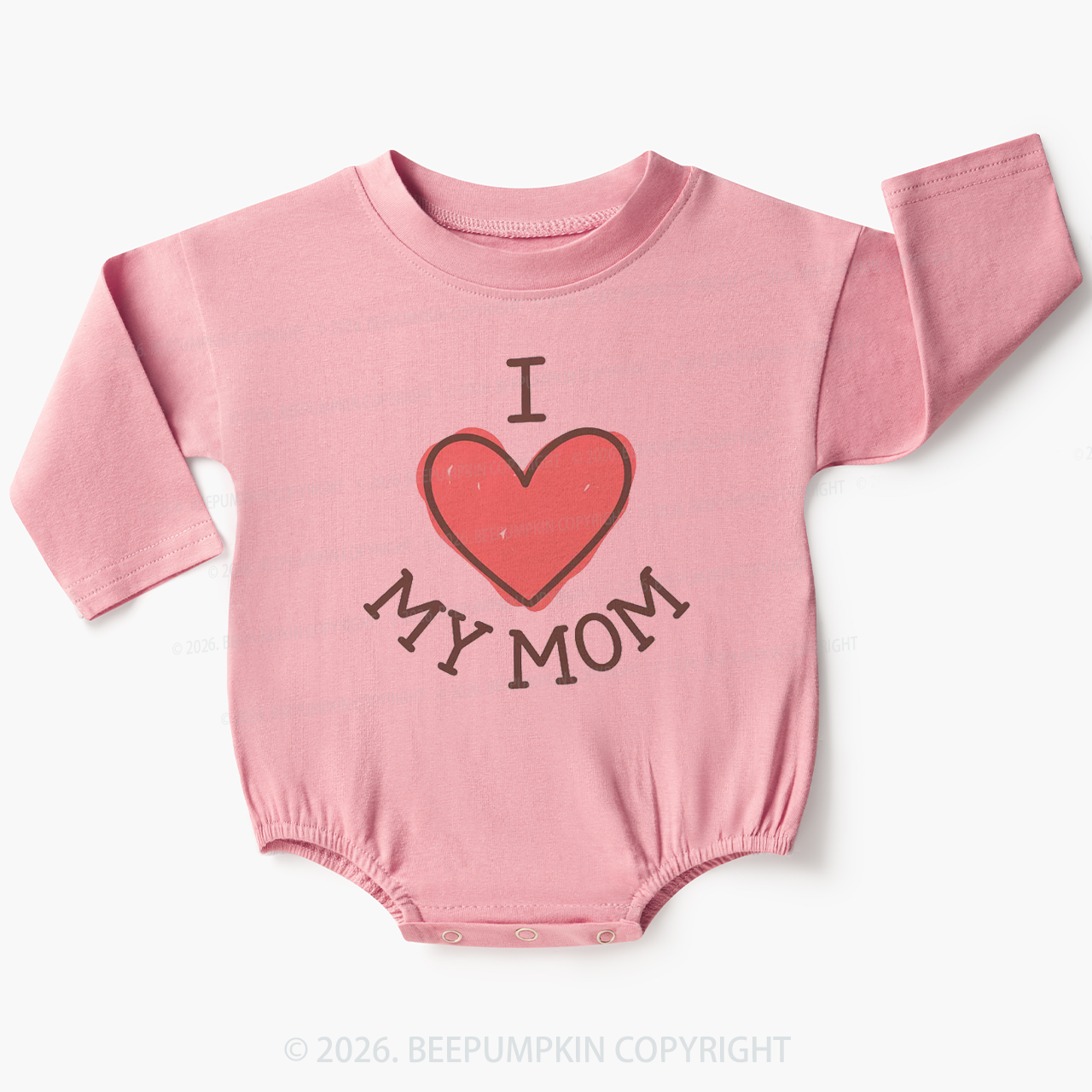 I Love My Mom Lovely Baby Bubble Romper