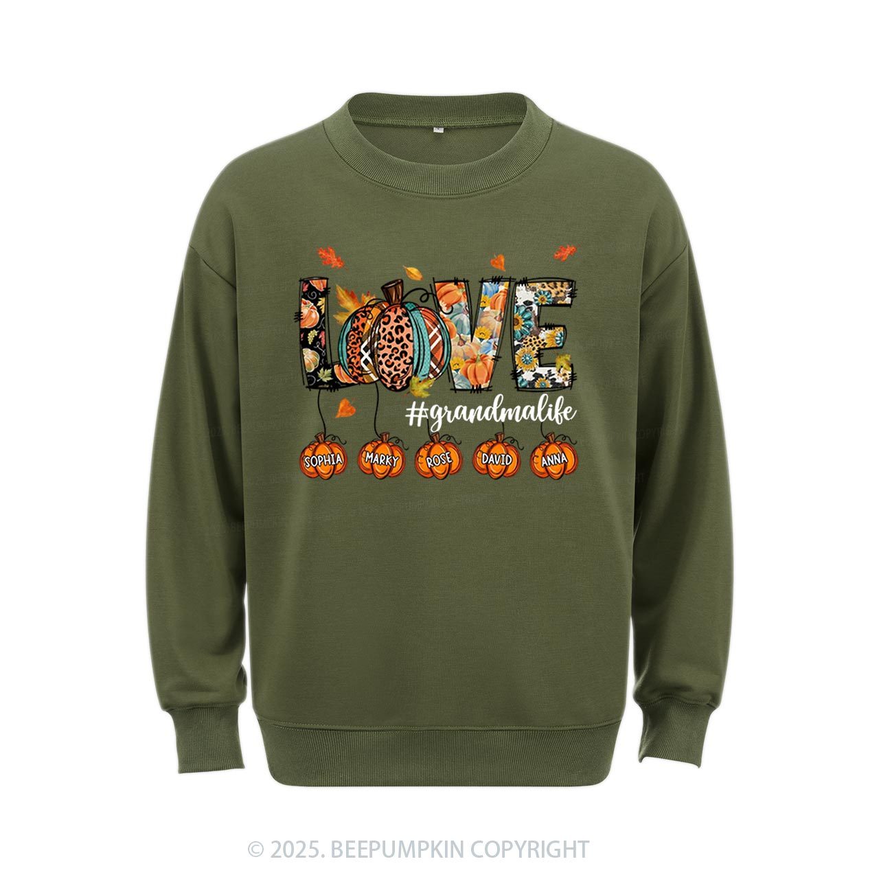 Personalized Love Grandma Life Sweatshirt Beepumpkin
