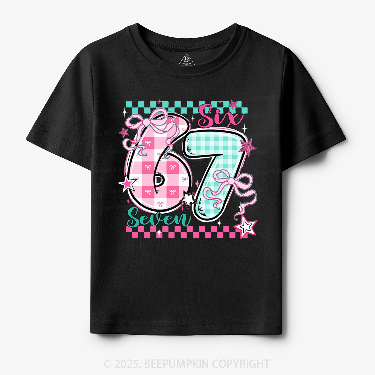 Checkered Valentine 67 Toddler&Kid's Tees Beepumpkin