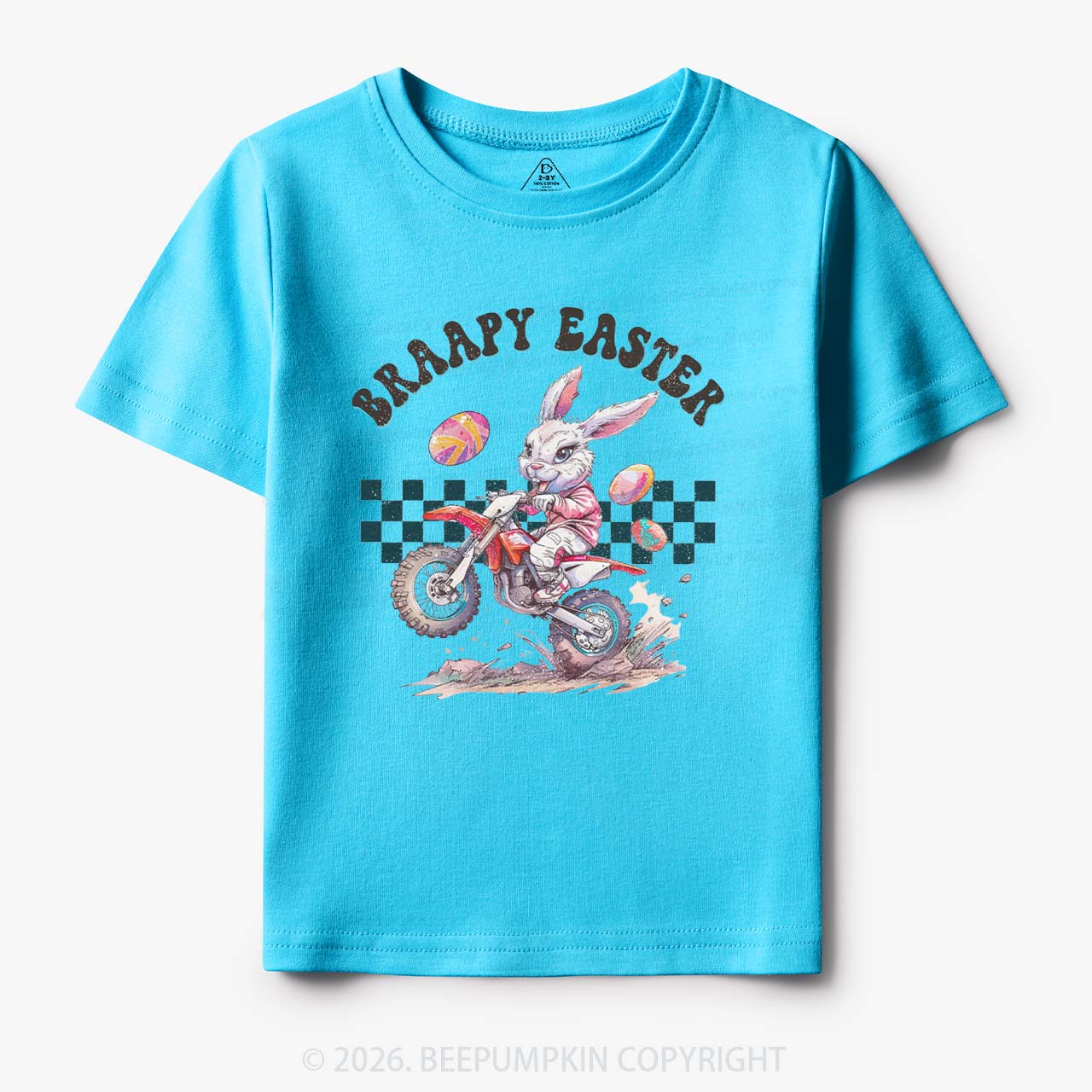 Braapy Easter Dirt Bike Toddler&Kid's Tees