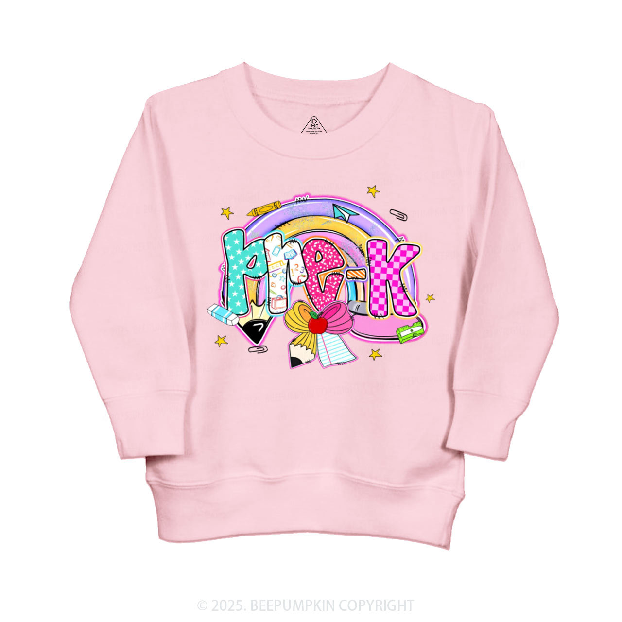Personalized Rainbow Learning Days Kid's Sweatshirt