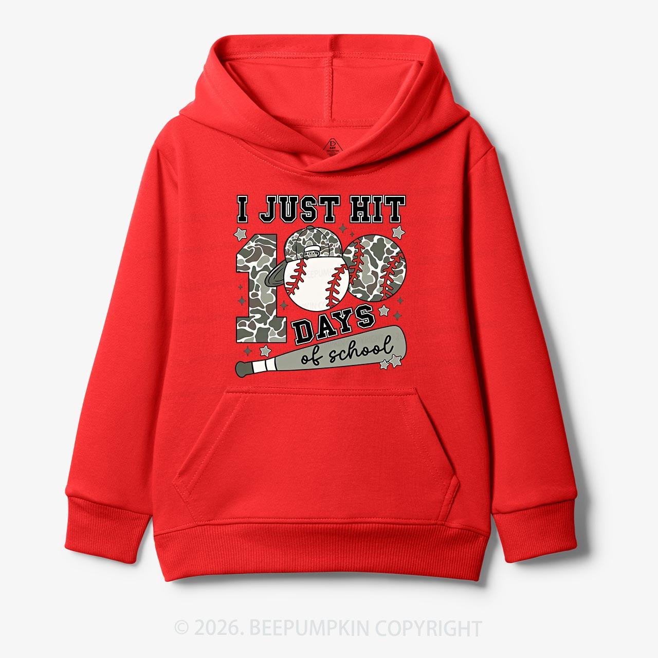 I Just Hit 100 Days Baseball School Toddler&Kid's Hoodies