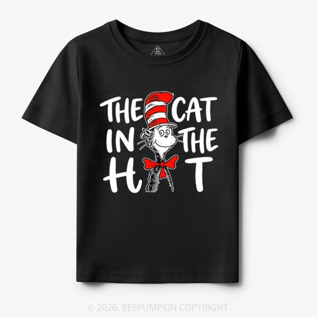 Whimsical Cat In The Hat Baby Toddler&Kids Tees