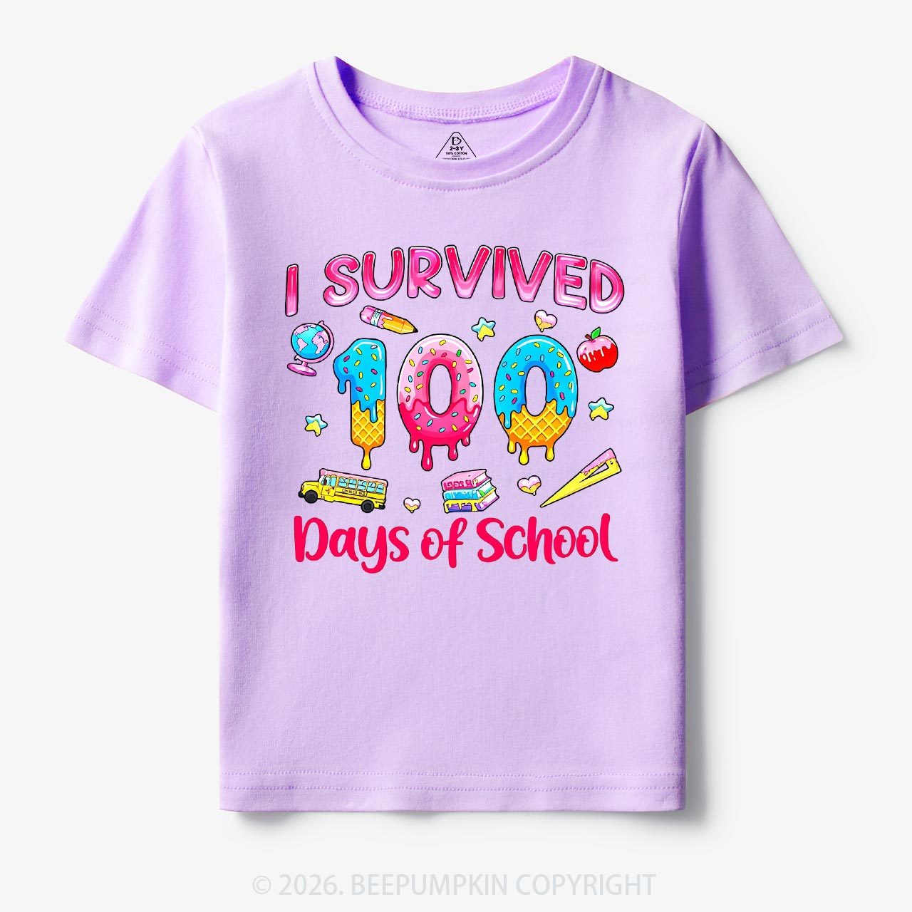 Sweet Survivor 100 Days Of School Toddler&Kid's Tees