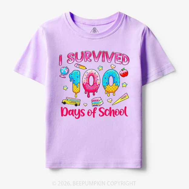 Sweet Survivor 100 Days Of School Toddler&Kid's Tees