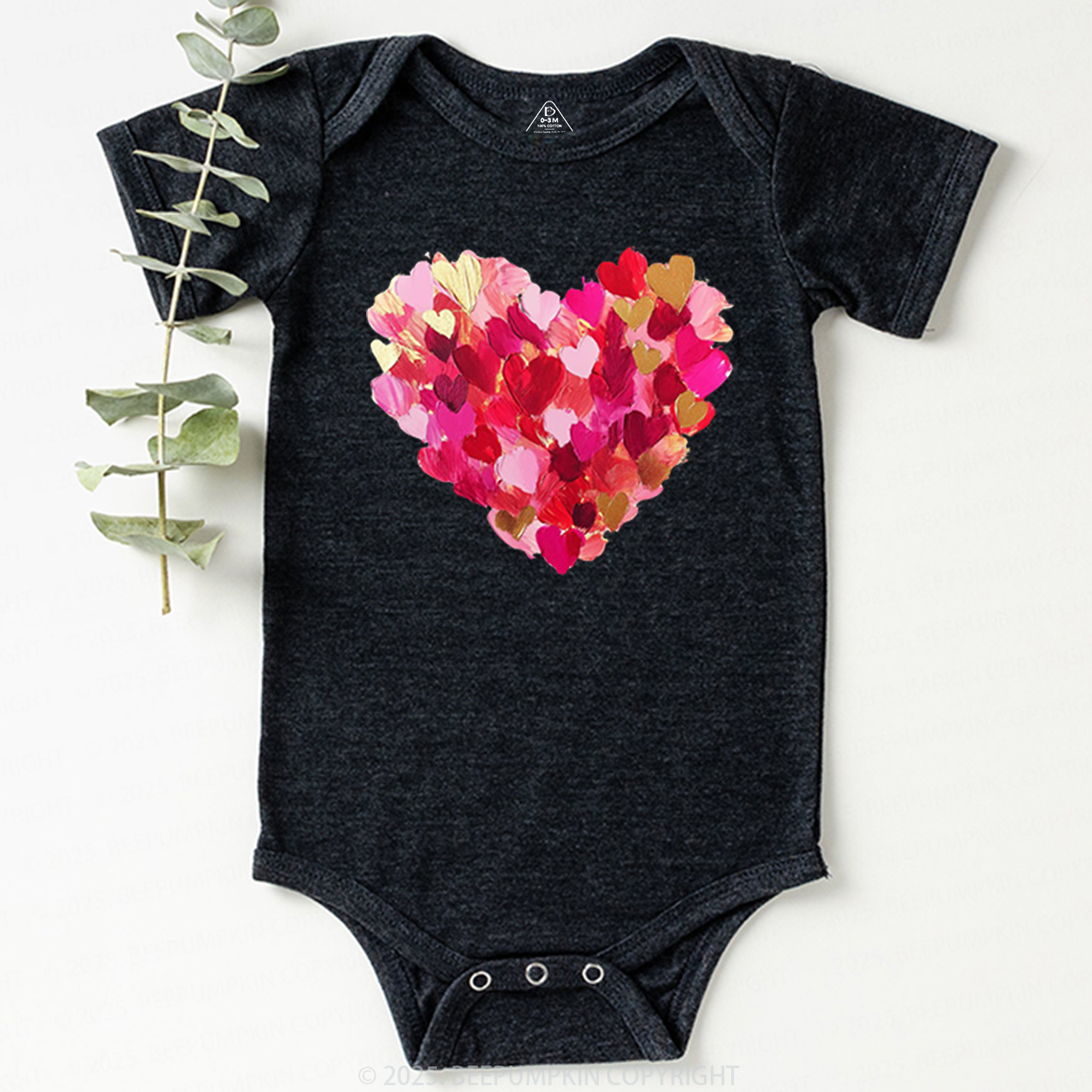 Brushstroke Heart Bodysuit Beepumpkin