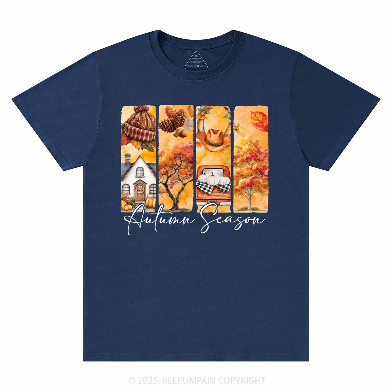 Cozy Autumn Season Brushstroke T-Shirts Beepumpkin 