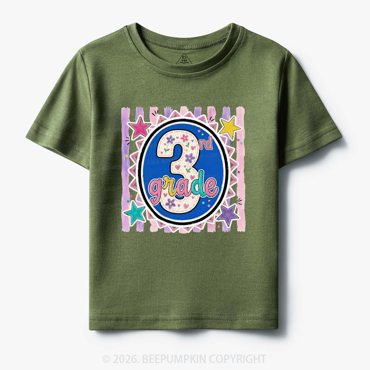 Colorful Grade Star Rainbow Back to School Toddler&Kid's Tees