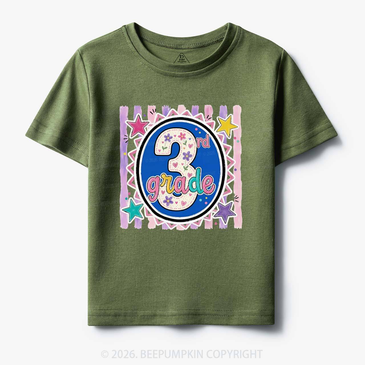Colorful Grade Star Rainbow Back to School Toddler&Kid's Tees