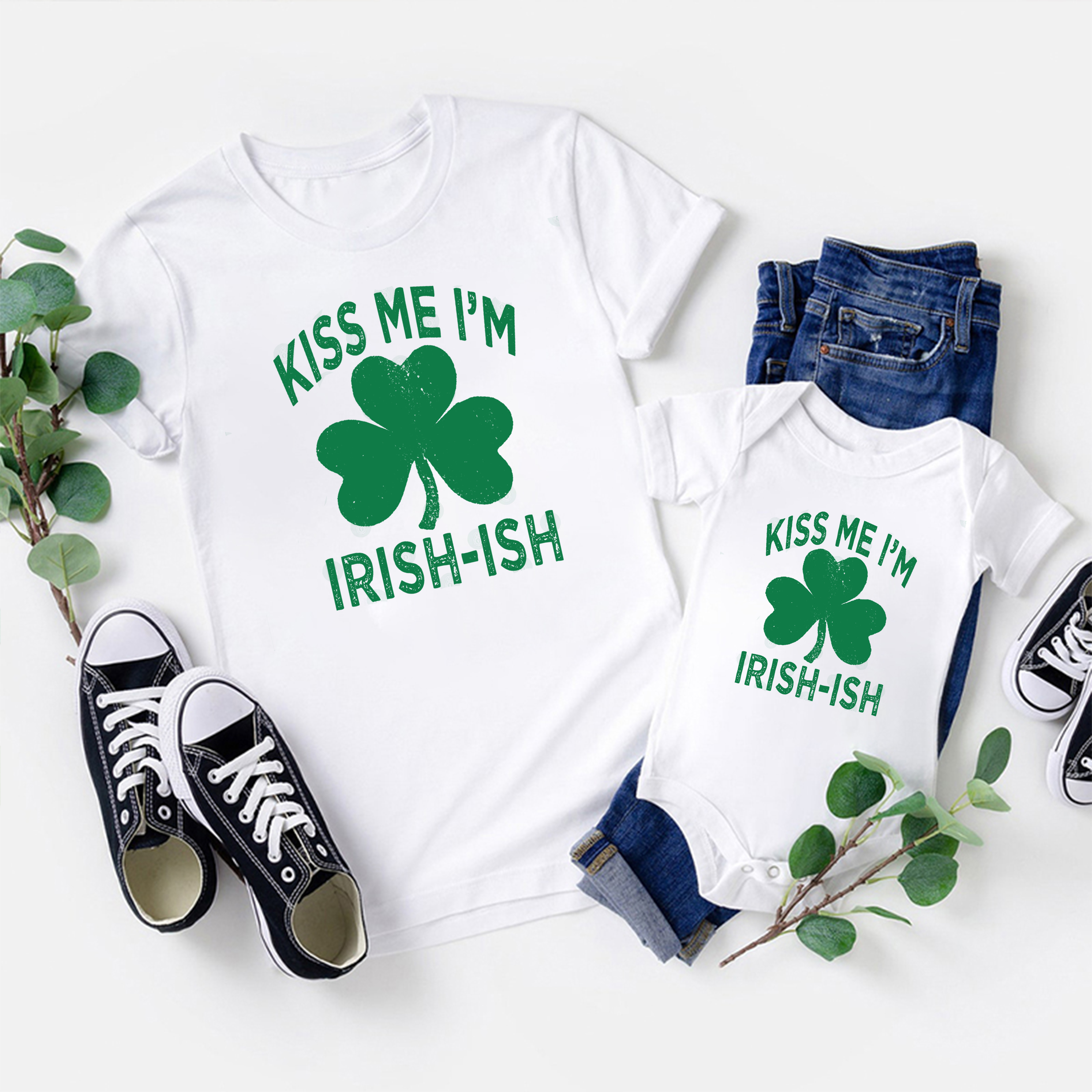 Kiss Me I'm Irish St.Patrick's Day Matching Shirts