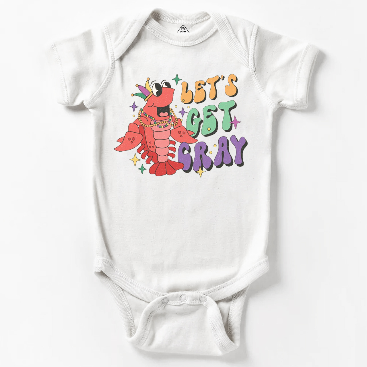 Let's Get Cray Mardi Gras Bodysuit Beepumpkin