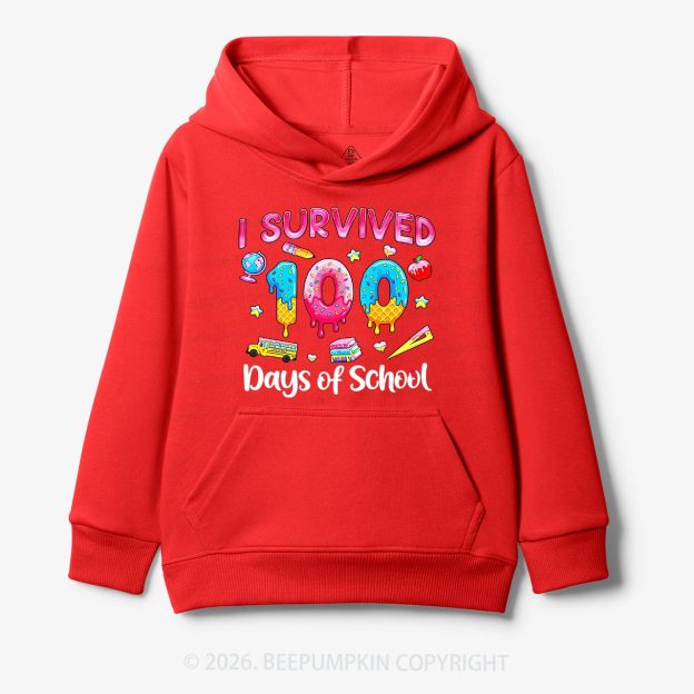 Sweet Survivor 100 Days Of School Toddler&Kid's Hoodies