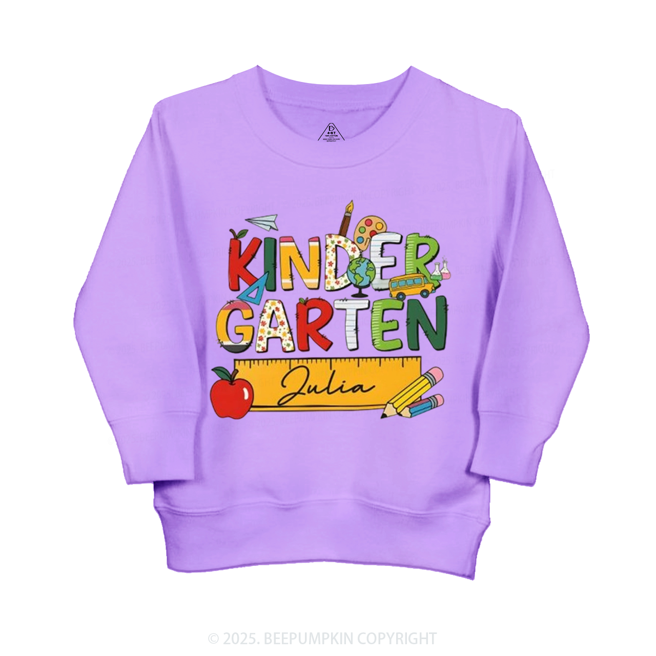 Personalized Kindergarten Name Kid's Sweatshirt