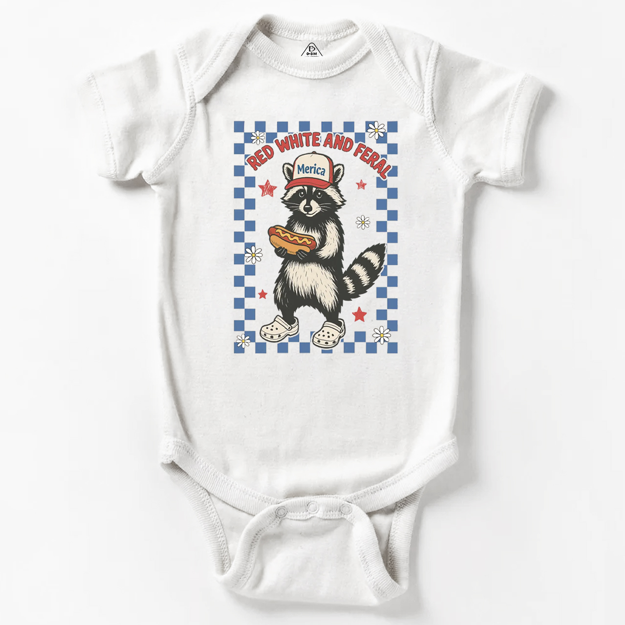 Red White And Feral Fourth Of July Bodysuit Beepumpkin