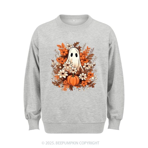 Watercolor Spooky Ghost Sweatshirt Beepumpkin