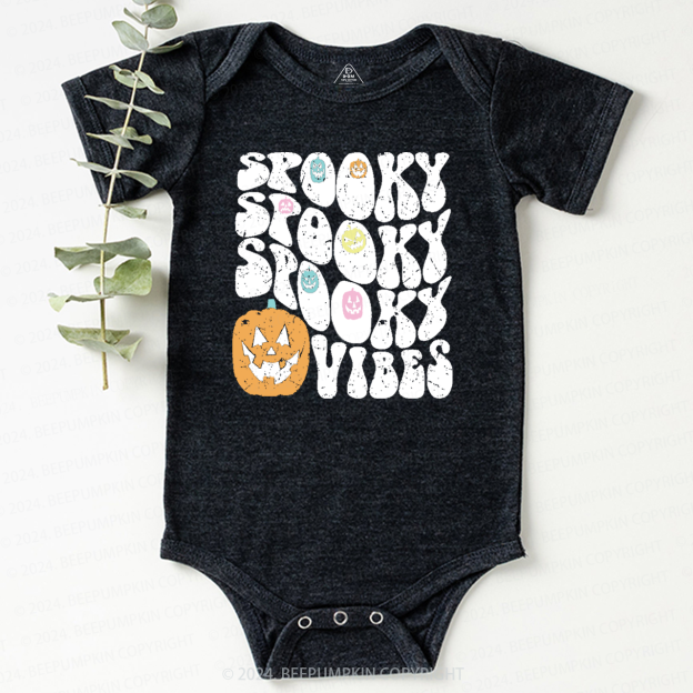 Spooky Vibes Halloween Baby Bodysuits 