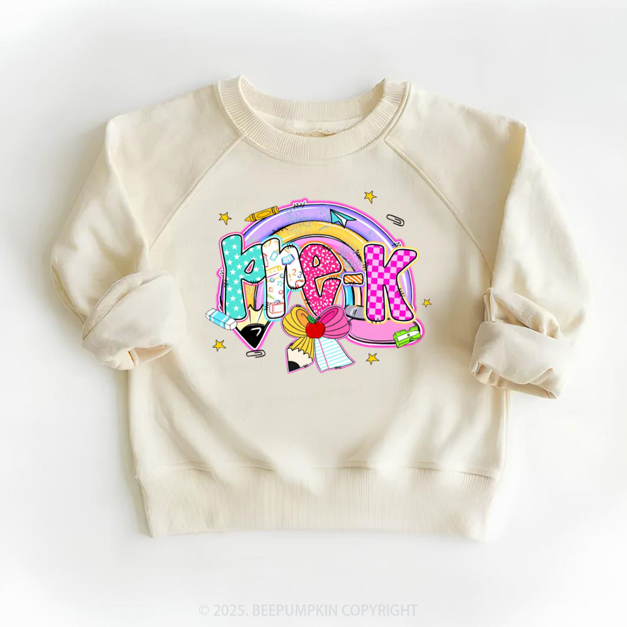 Personalized Rainbow Learning Days Kid's Sweatshirt