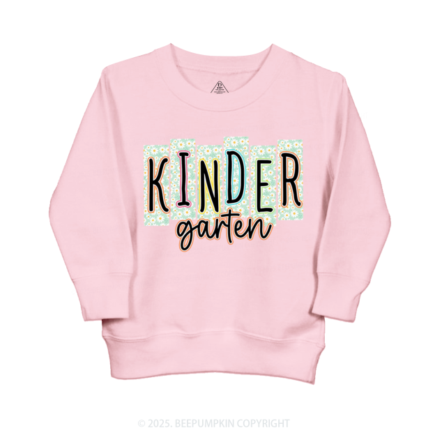 Personalized Floral School Days Kid's Sweatshirt