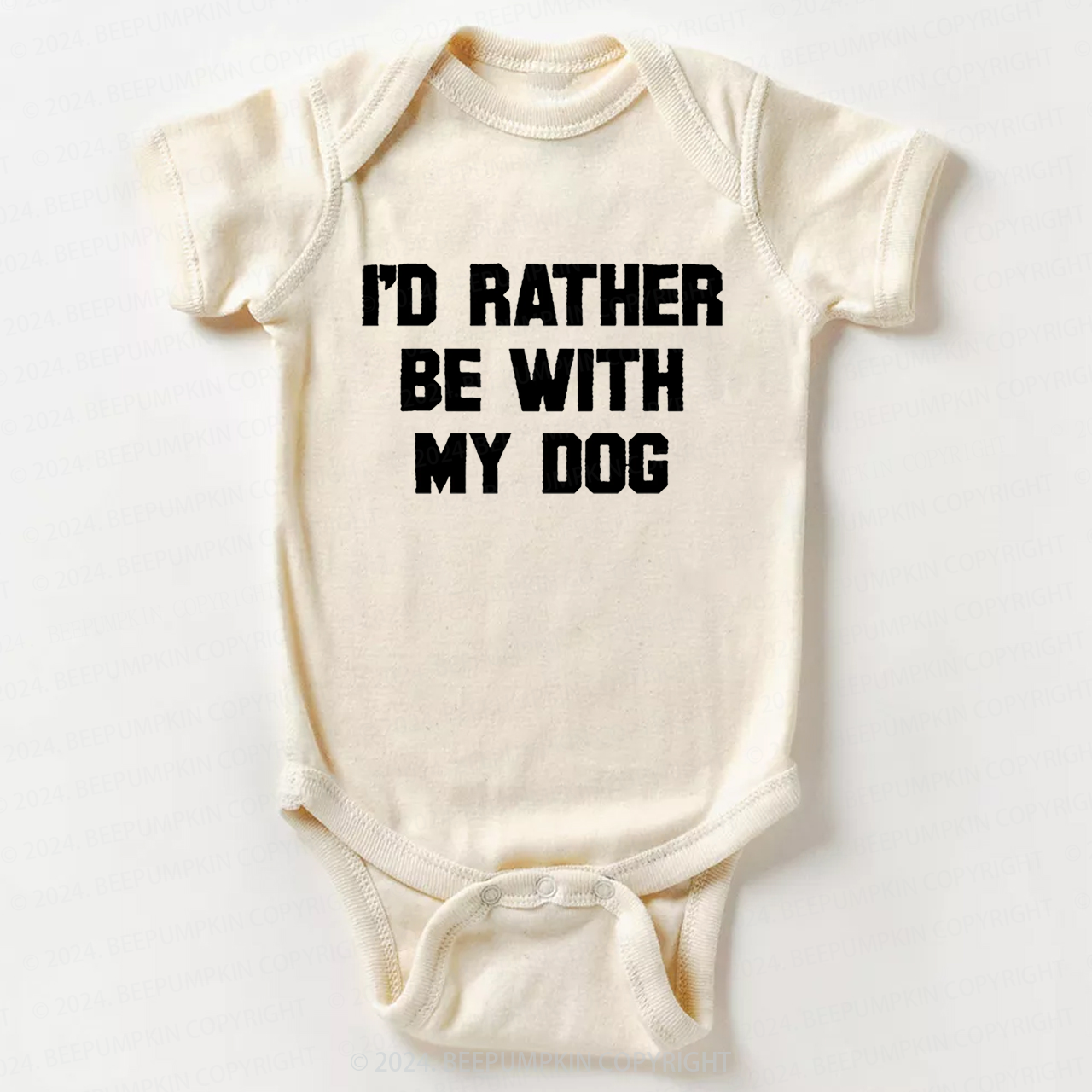 Rather Be With Dog Bodysuit For Baby