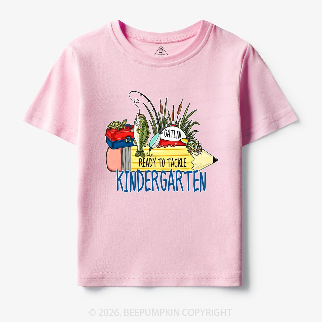Personalized Fish Pencil Back To School Toddler&Kid's Tees