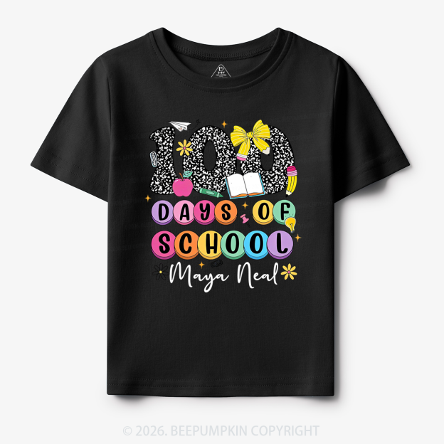 Personalized 100 Days Smarter and Sweeter Toddler&Kid's Tees