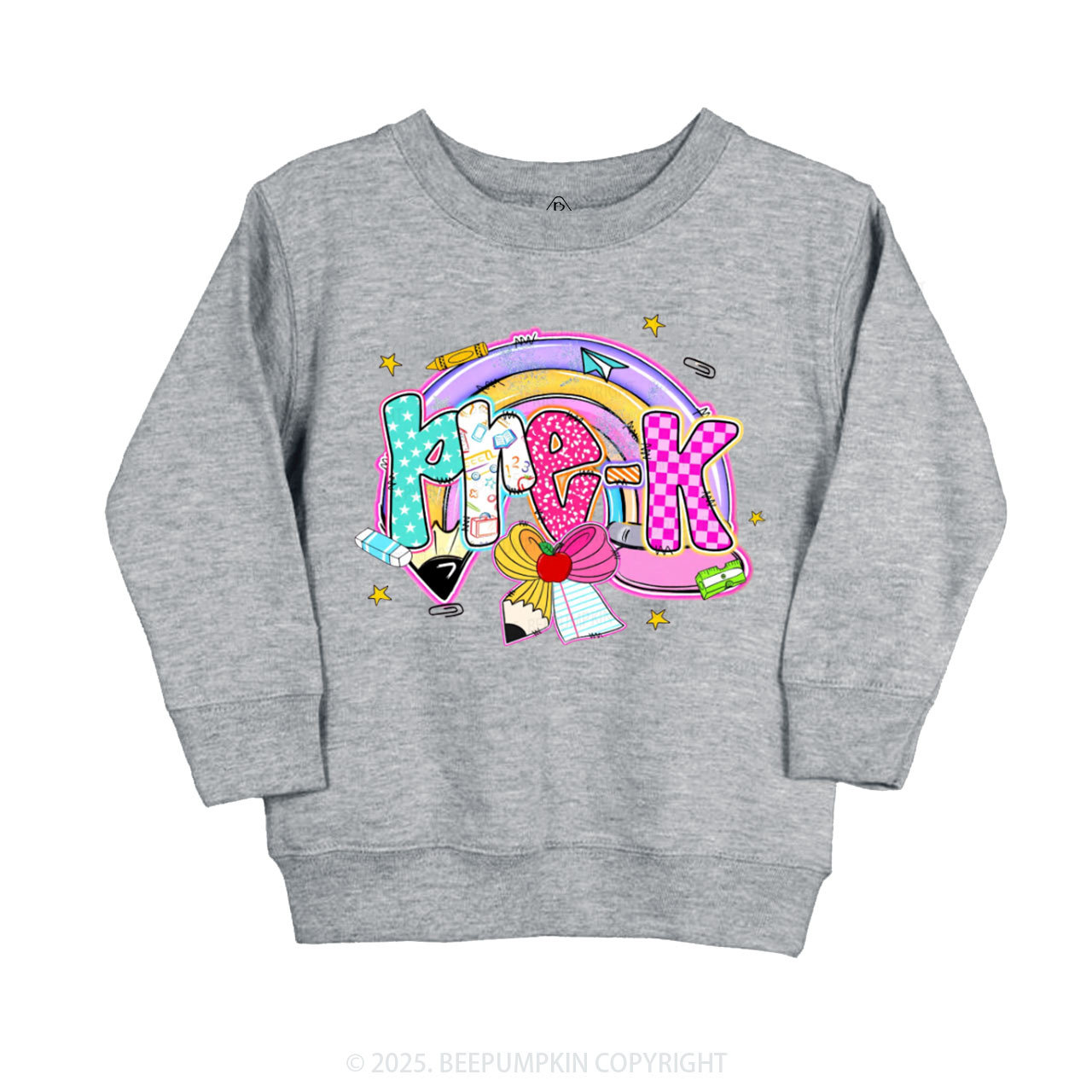 Personalized Rainbow Learning Days Kid's Sweatshirt