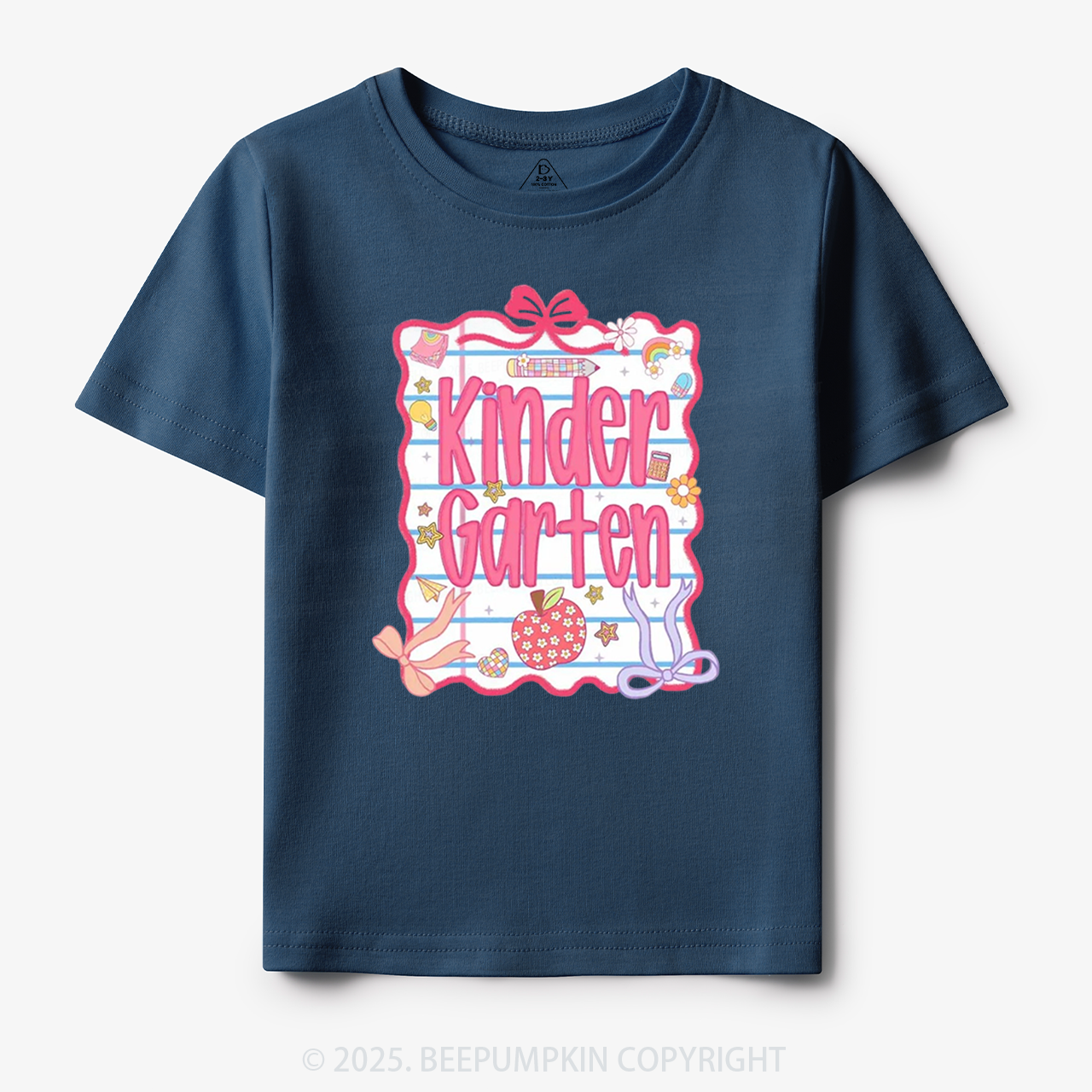 Personalized Pink Bow Grade Toddler&Kid's Tees Beepumpkin