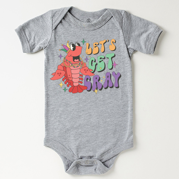 Let's Get Cray Mardi Gras Bodysuit Beepumpkin