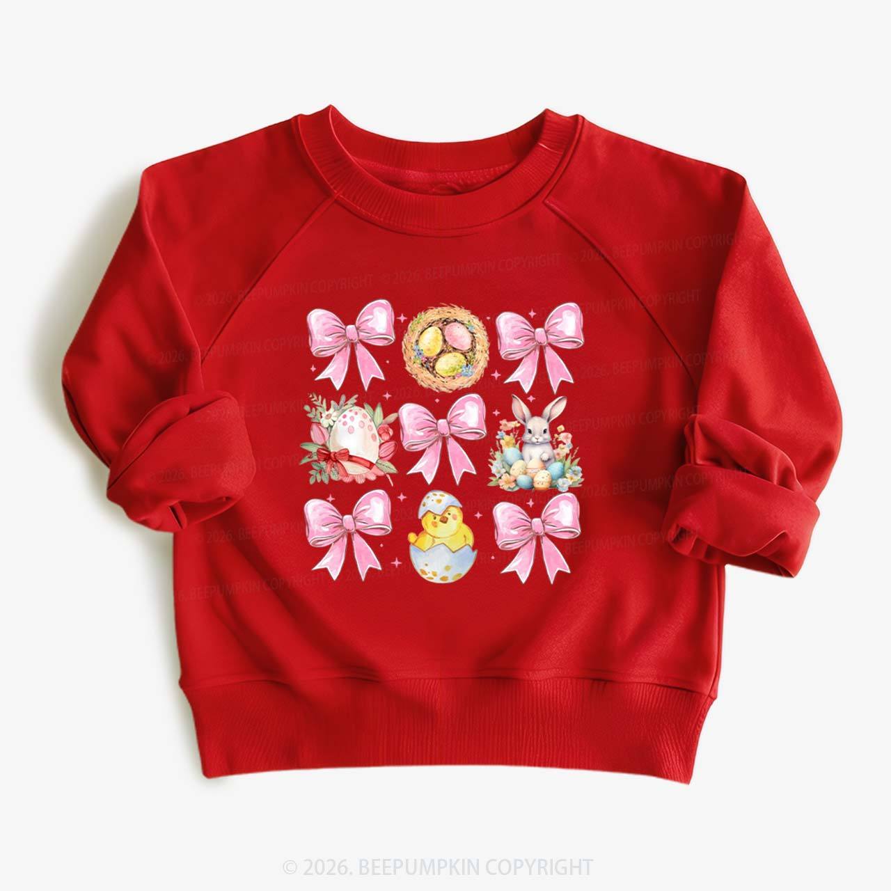 Bloom & Bunny Delight Kid's Sweatshirt