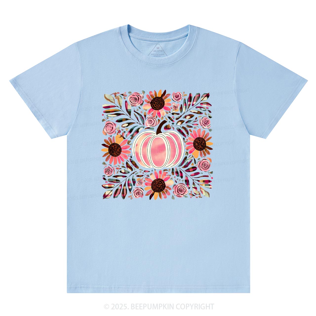 Boho Floral Pumpkin T-Shirts Beepumpkin