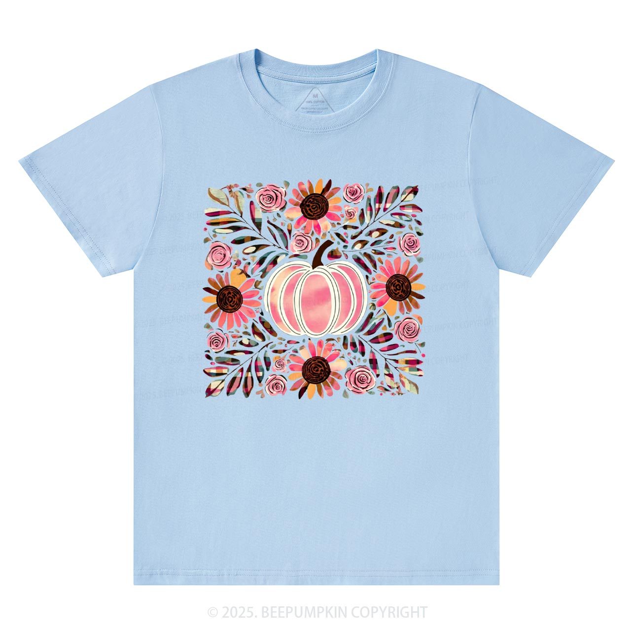 Boho Floral Pumpkin T-Shirts Beepumpkin