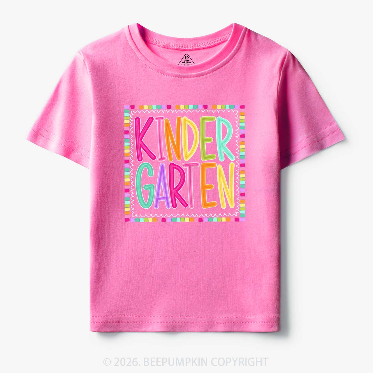 Color Pop Grade Level Back to School Toddler&Kid's Tees