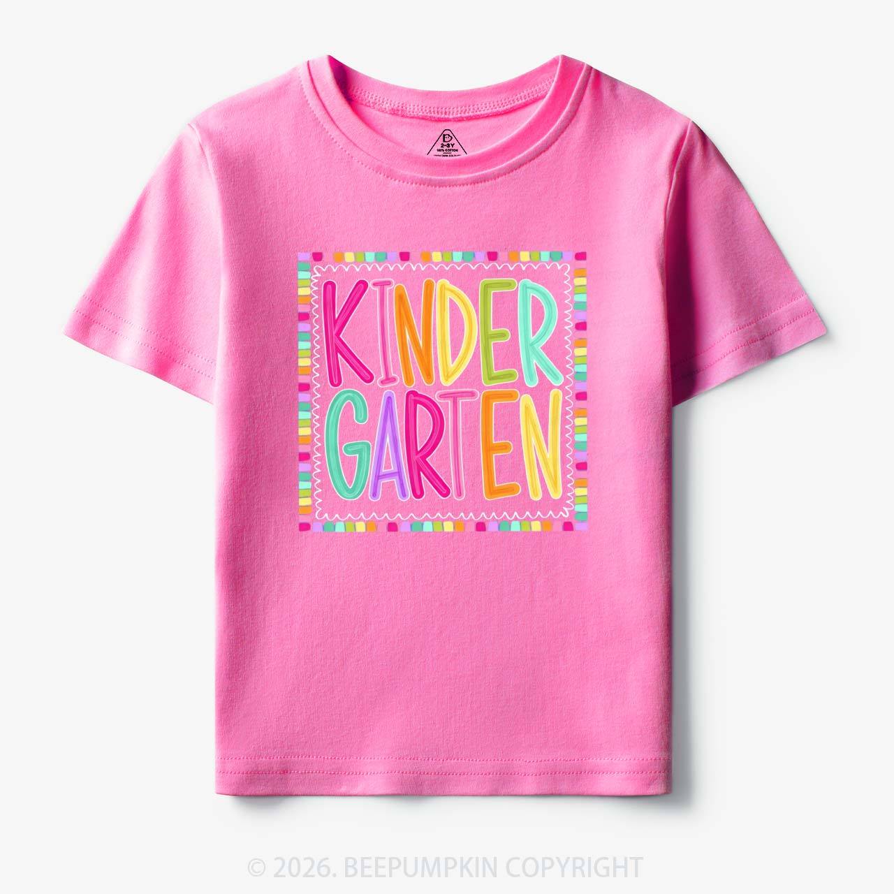Color Pop Grade Level Back to School Toddler&Kid's Tees