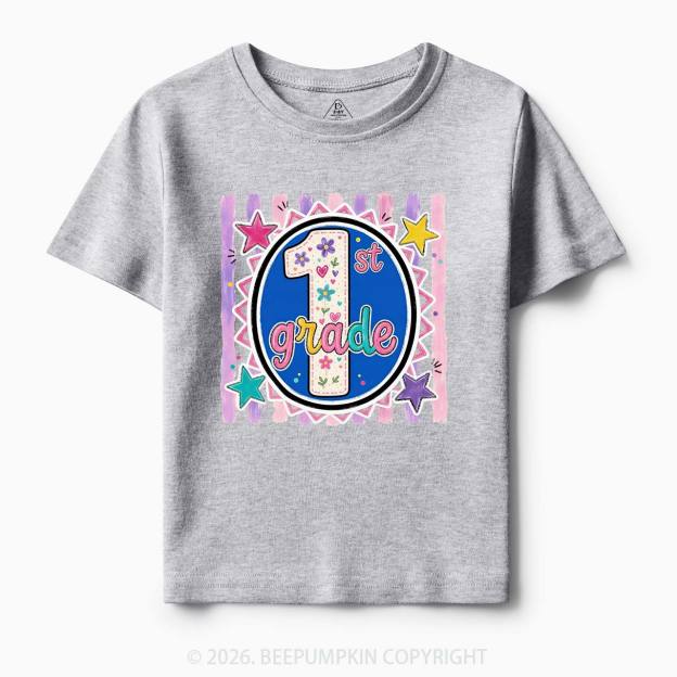 Colorful Grade Star Rainbow Back to School Toddler&Kid's Tees