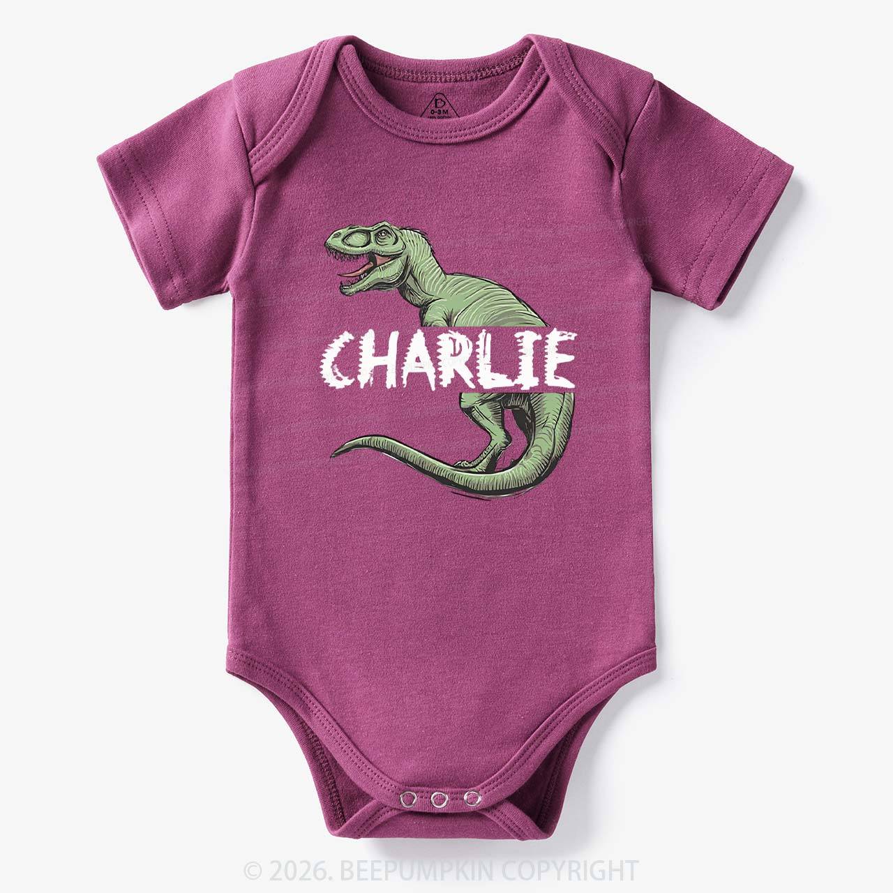 Personalized Roar And Explore Baby Bodysuit