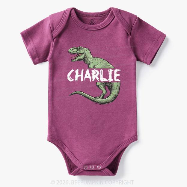 Personalized Roar And Explore Baby Bodysuit