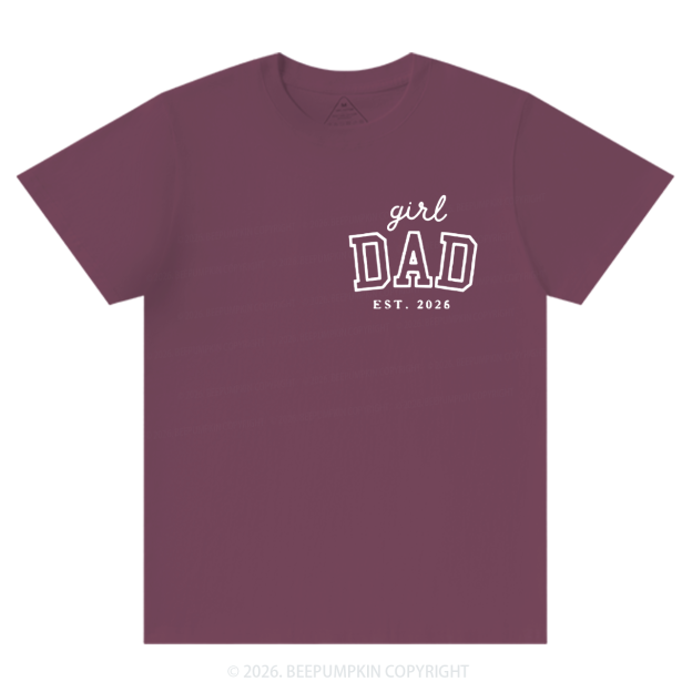 Personalized Girl Dad Est Year T-shirt