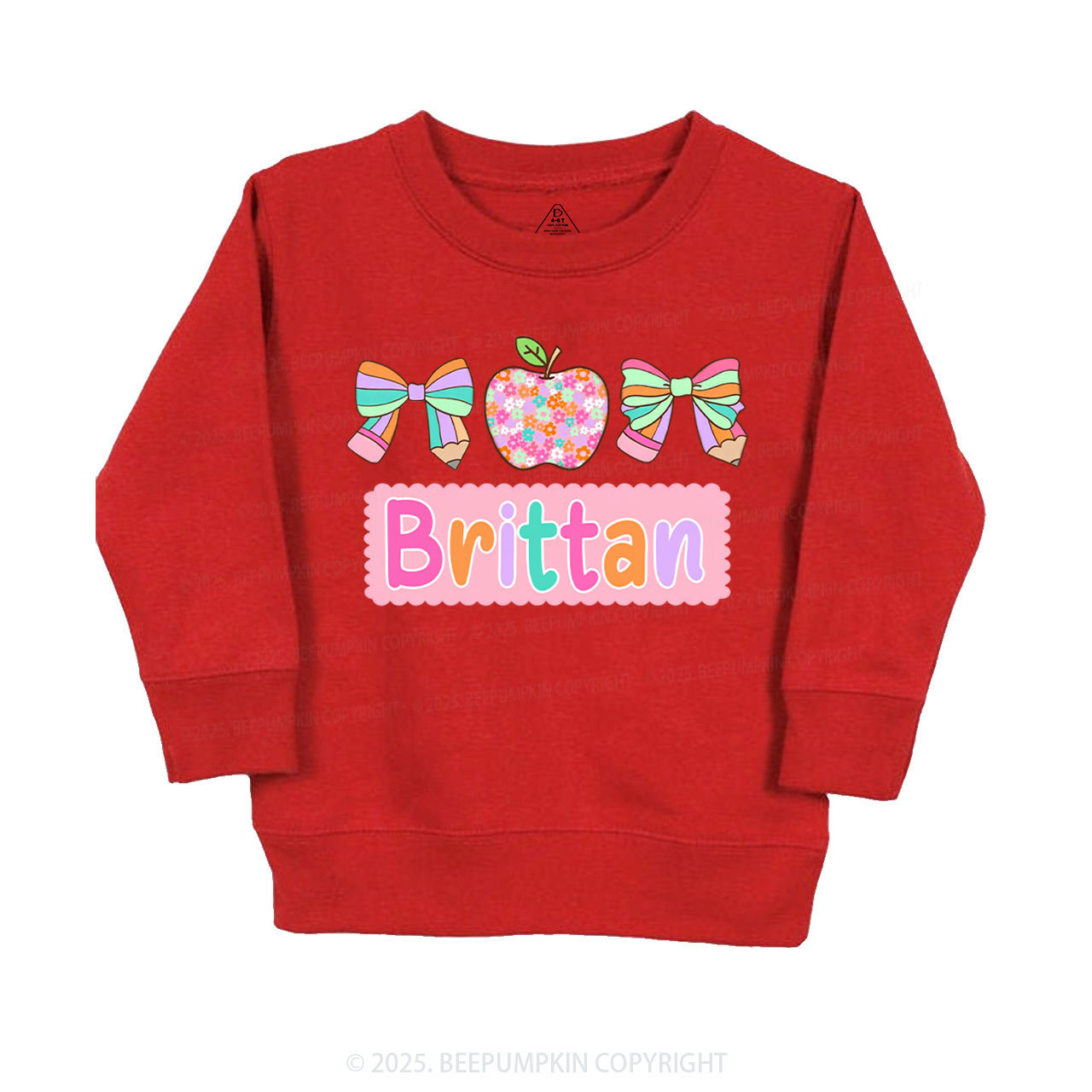 Personalized Pretty Name Kid's Sweatshirt