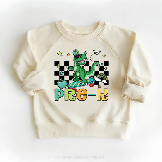 Personalized T-Rex For Boy Kid's Sweatshirt
