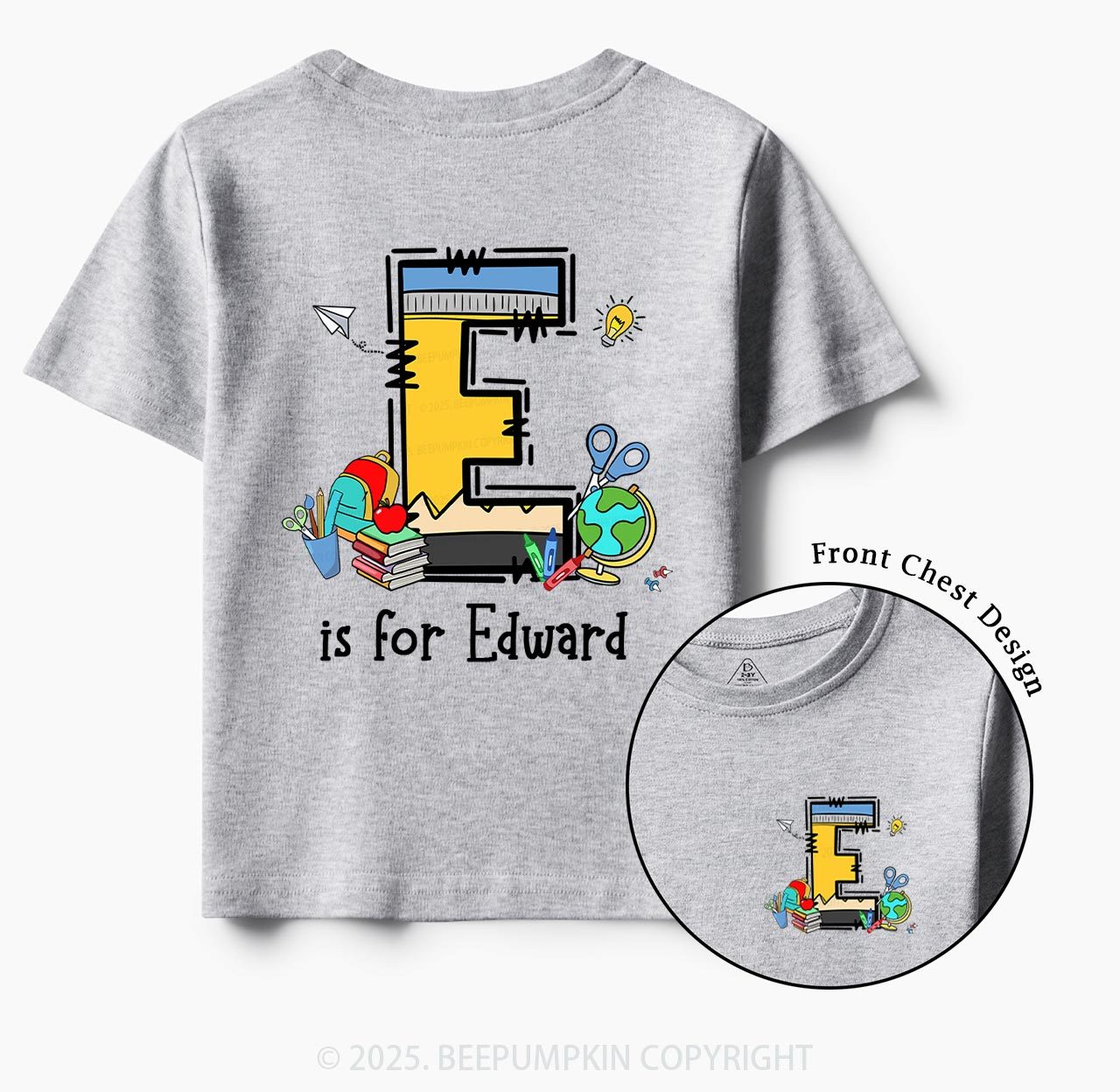 Personalized Alphabet Boy Name Toddler&Kid's Tees Beepumpkin