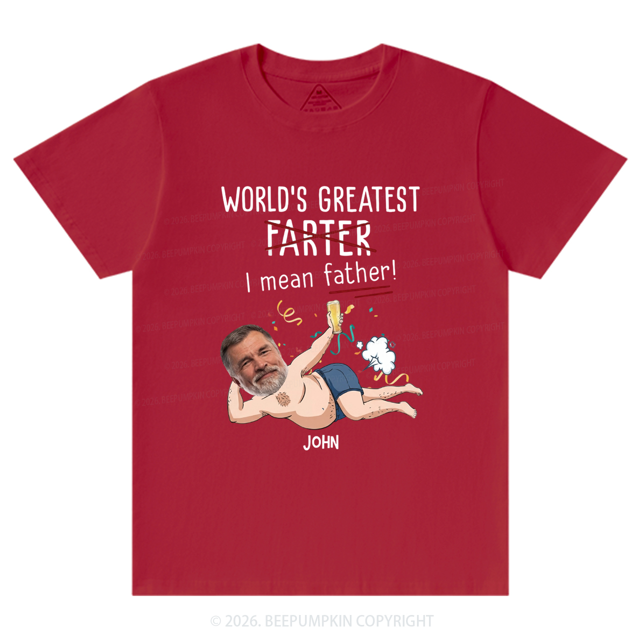 Personalized Photo Gift World's Greatest Farter T-Shirts