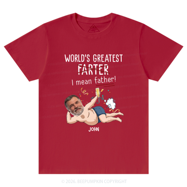 Personalized Photo Gift World's Greatest Farter T-Shirts