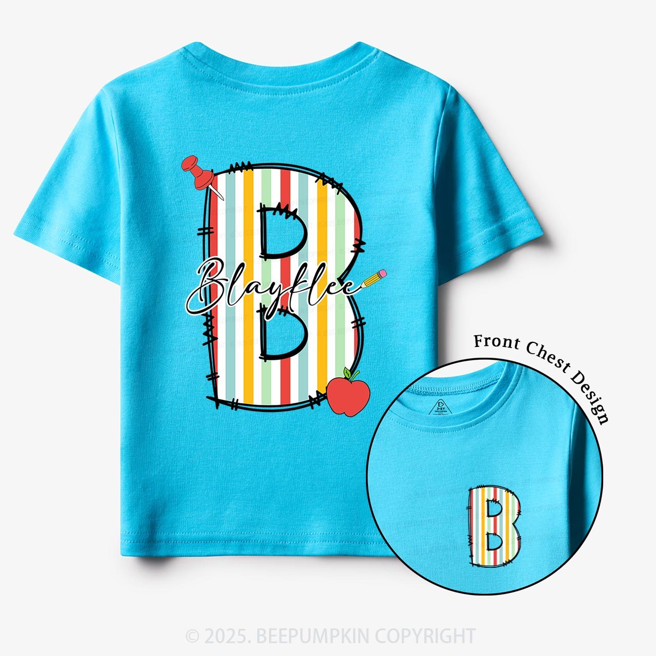 Personalized Alphabet Name Toddler&Kid's Tees Beepumpkin
