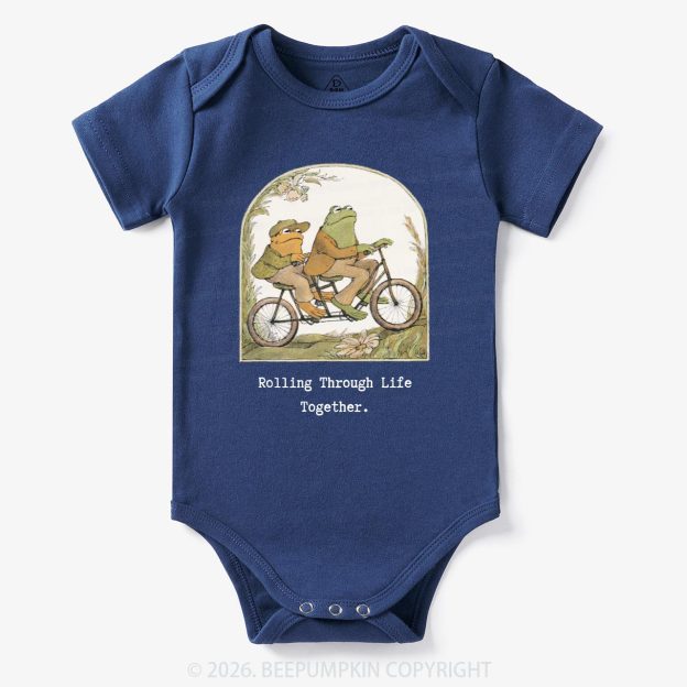 Frog and Toad Rolling Through Life with You Bodysuit