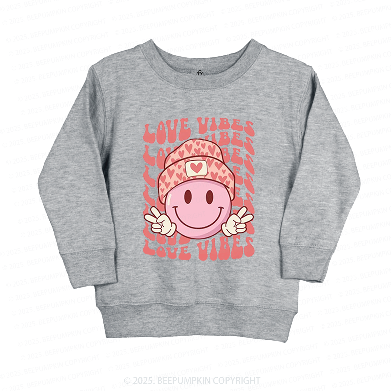 Love Vibes Valentines Day Kids Sweatshirt