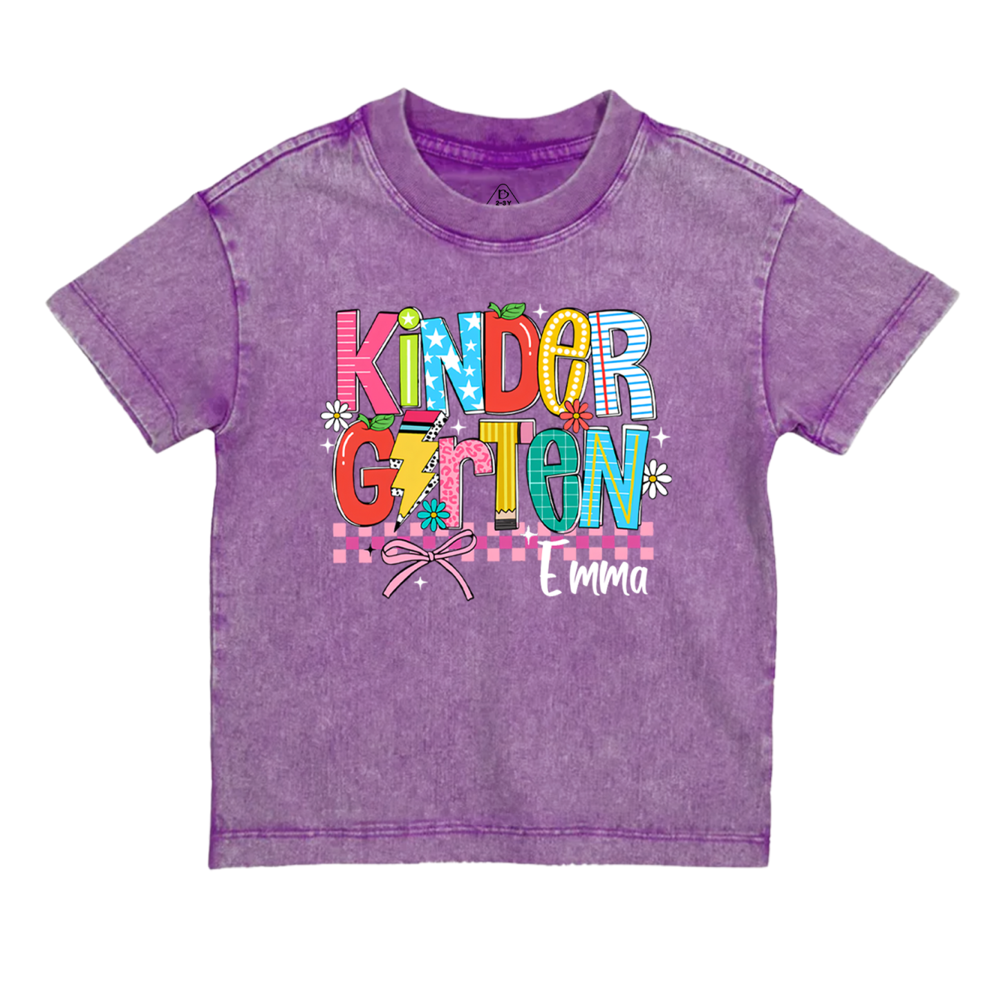 Personalized Retro Coquette Back To School Bundle Toddler&Kids Washed Tees