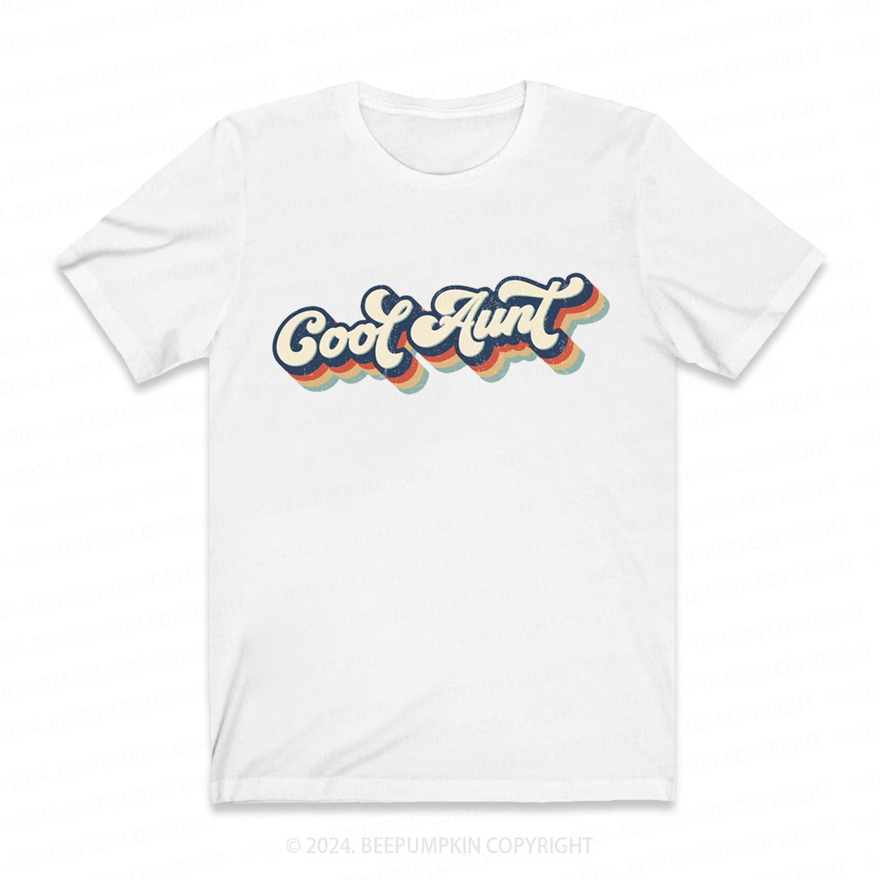  Retro Cool Aunt Auntie Shirt