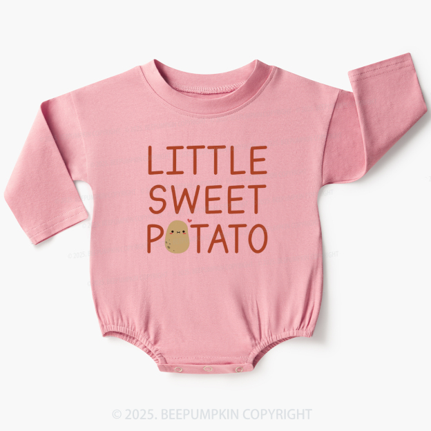 Little Sweet Potato Baby Bubble Romper Beepumpkin